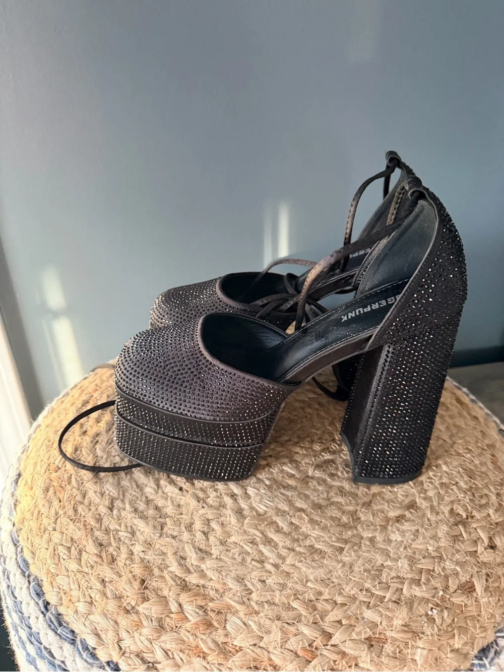 Sugarpunk Platform Rhinestone Heels